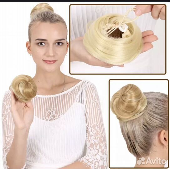 Накладной пучок волос