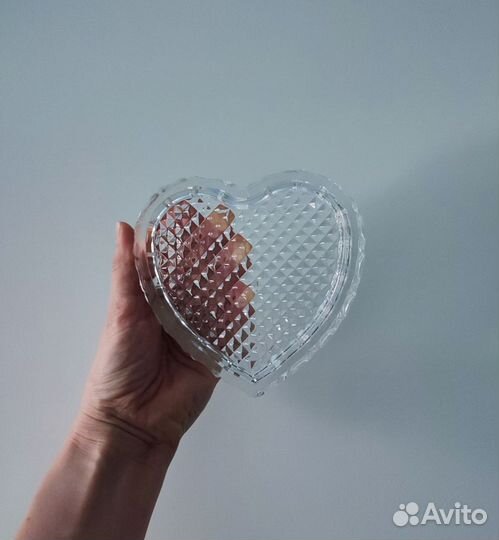 Конфетница хрусталь винтаж ретро сердце СССР