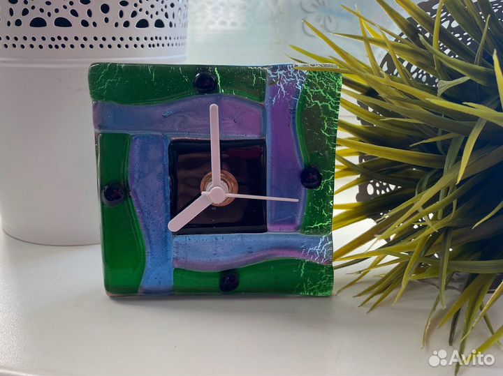 Часы настольные муранское стекло италия