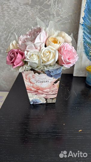 Букет из мыльных цветов