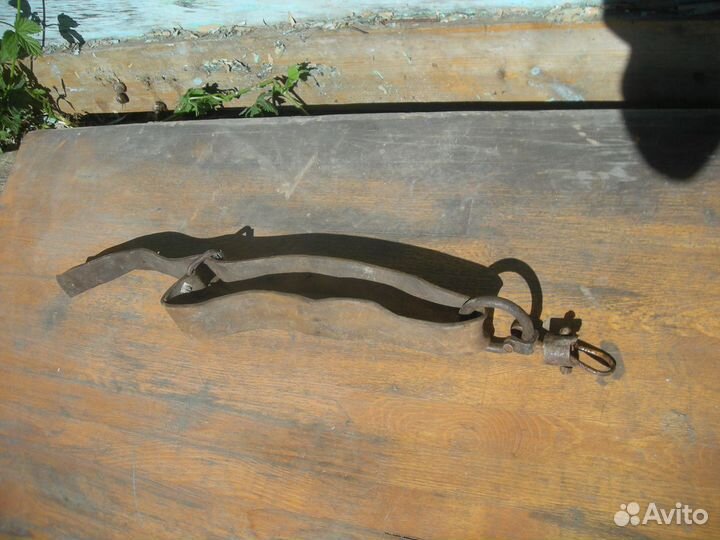 Ошейник для бычка старинный кожаный самовывоз