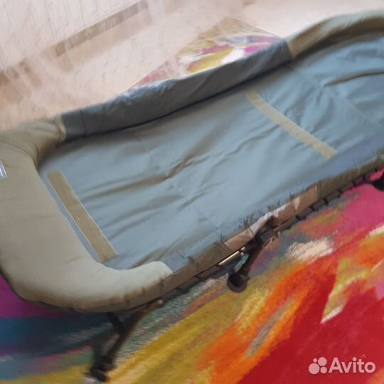 Раскладушка туристическая с матрасом