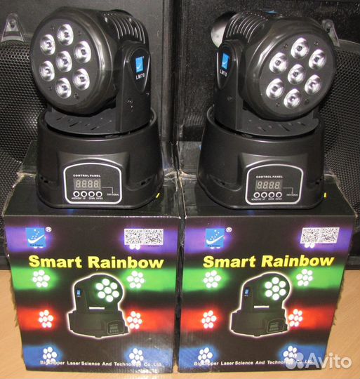 Головы Big Dipper 7х12W 2ш LED Светомузыка Mic DMX