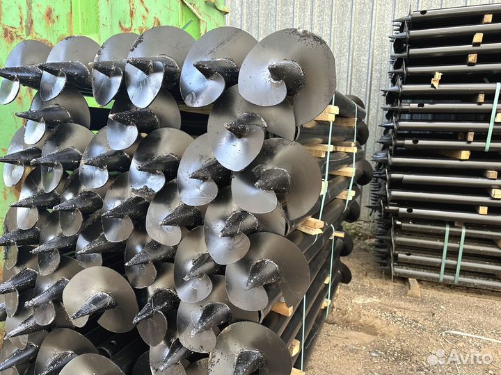 Винтовые сваи с монтажом