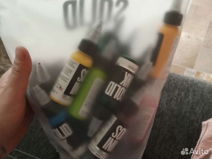 Тату краска solid ink 25 цветов