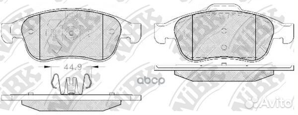 Колодки торм. пер. renault Duster,Scenic renaul