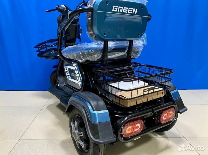 Электроску трицикл трехкалесный green