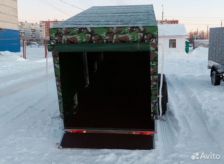 Прицеп оцинкованный 3.5х1.4х1.5 R13 с тентом Аэро