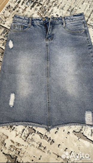 Джинсовая юбка 44-46