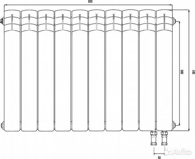Радиатор биметаллический Royal Thermo Piano Forte