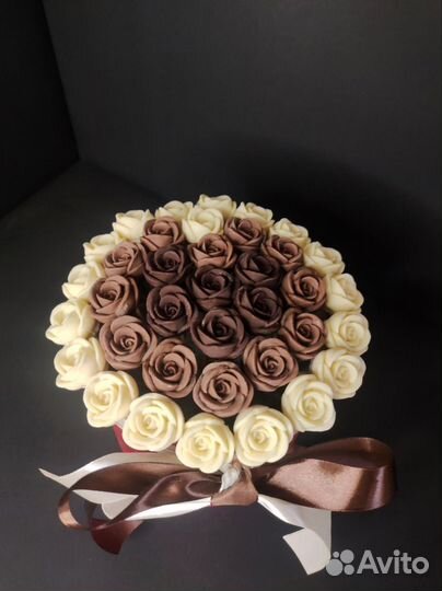 Шоколадные Розы - 37 шт в Коробке