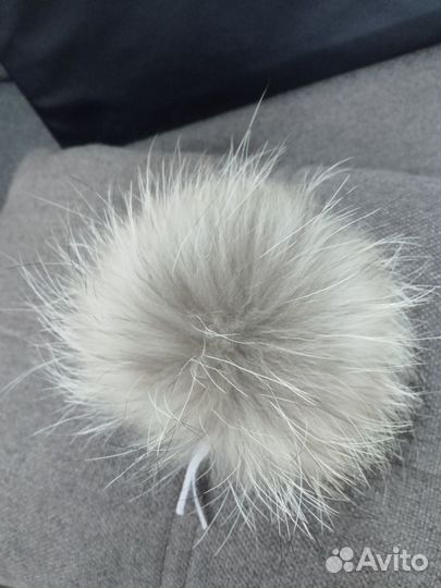 Помпон меховой натуральный енот финский