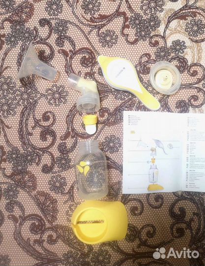 Молокоотсос ручной medela harmony с соской calma