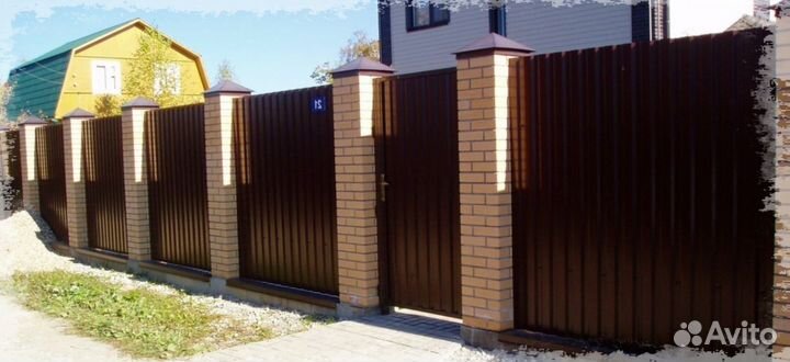 Забор из профнастила