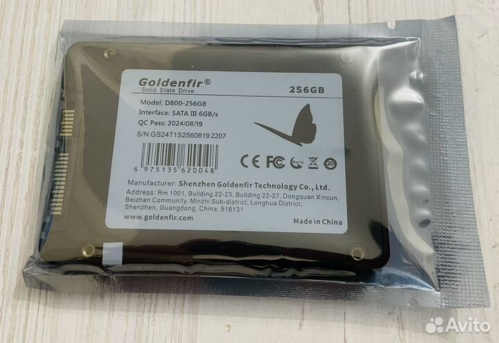 Ssd 256 gb Goldenfir новый