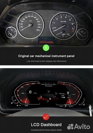 LCD электронная панель приборов для BMW 5 F07 GT