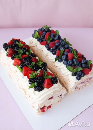 Меренговый рулет / меренговый торт