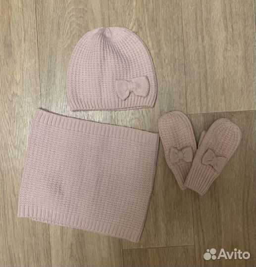 Шапка + снуд + перчатки