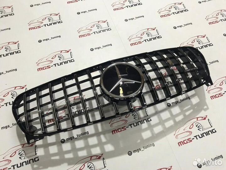 Решетка на Mercedes GLA GT 17-19 AMG Дистроник