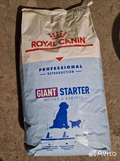 Корм для собак Royal canin giant starter 18 кг