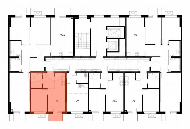 1-к. квартира, 33 м², 8/14 эт.