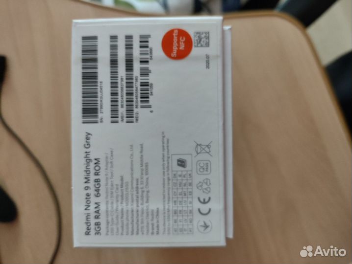 Xiaomi Redmi Note 9, 4/64 ГБ