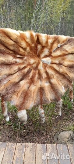 Ковер из шкуры волка лисы