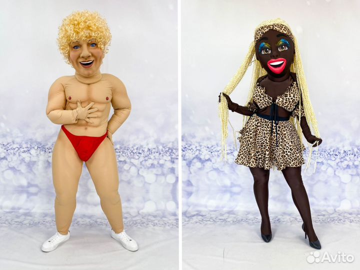 Ростовые куклы стриптизеров, звезд эстрады