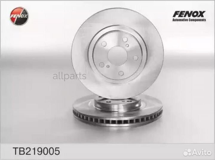 Fenox TB219005 Торм.диск пер.296x28 5 отв