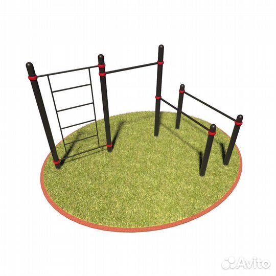 T-028 Турник, брусья, шведская стенка D108 пластик