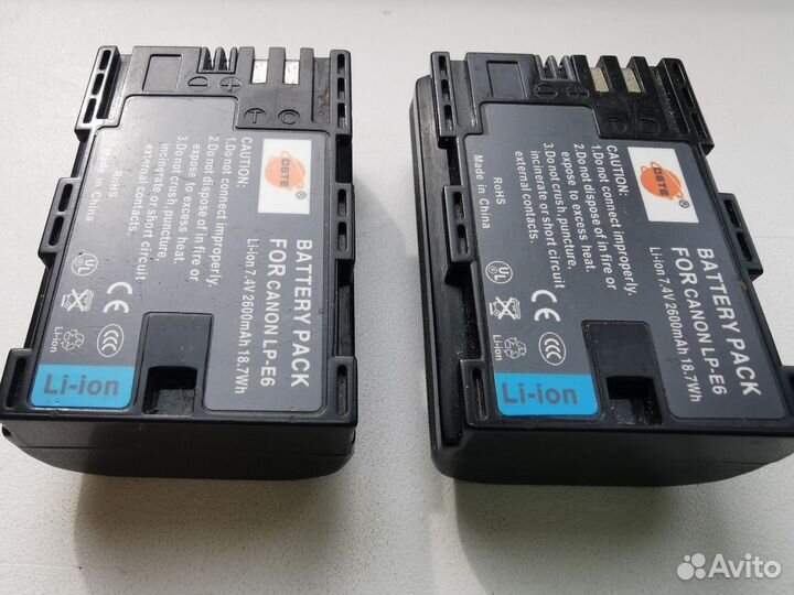 Аккумуляторная батарея lp-e6 для Canon