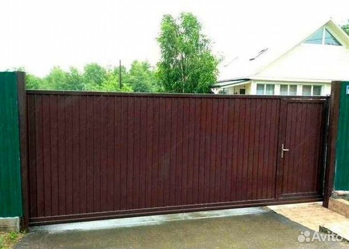 Откатные ворота под ключ
