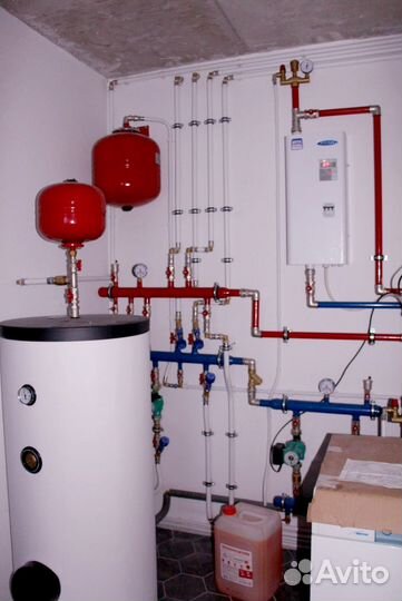 Монтаж отопления, водоснабжения