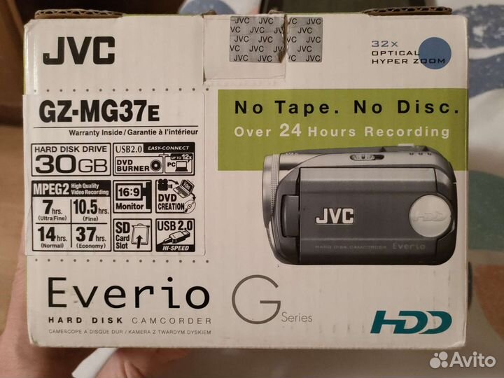 Видеокамера jvc gz-mg37e