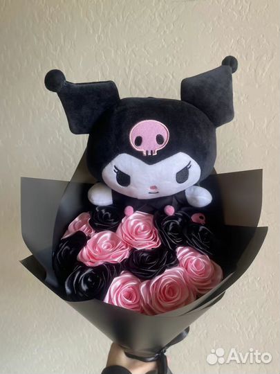 Букеты роз из атласных лент