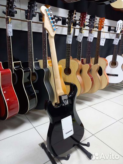 Электрогитара Fabio Синяя Новая