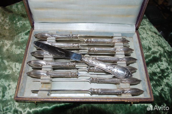 Золинген десертный набор 12шт серебро 800 пр