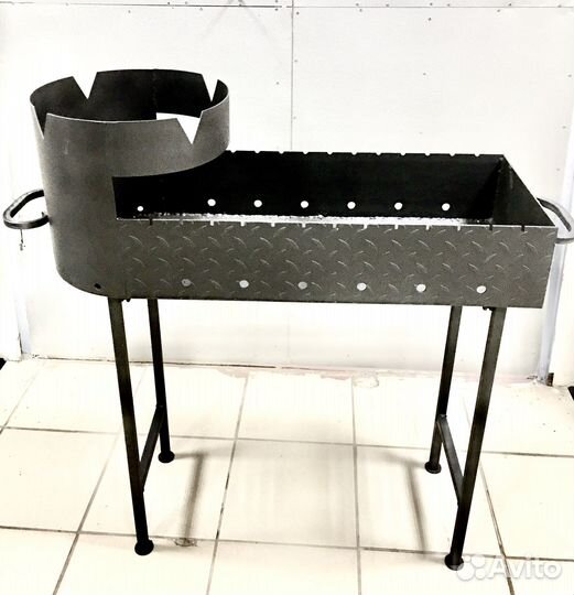 Мангал с печью под казан