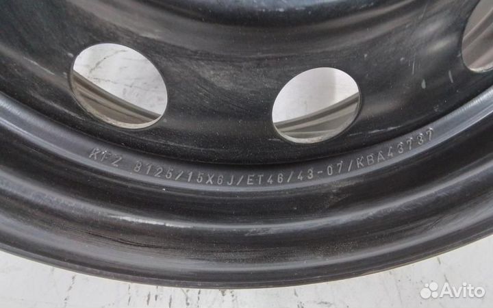 Диск колеса штампованный Hyundai Sonata 5 R15 