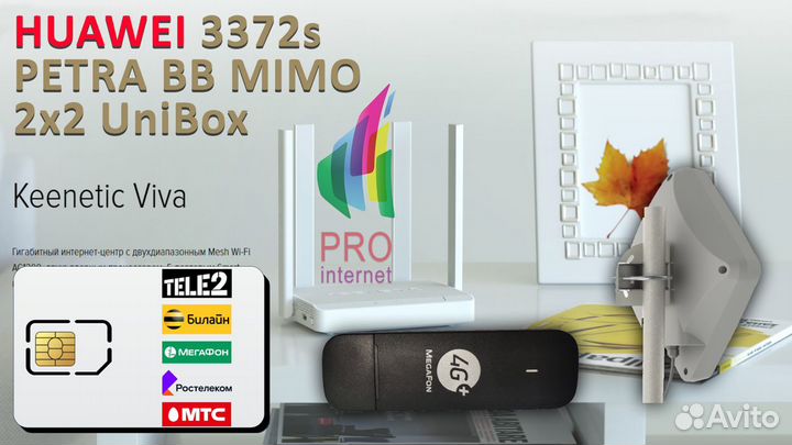 Роутер keenetic Viva huawei 3372 petra mimo UniBox