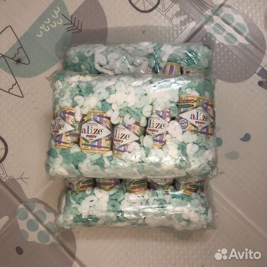 Пряжа alize puffy fine color на доставке