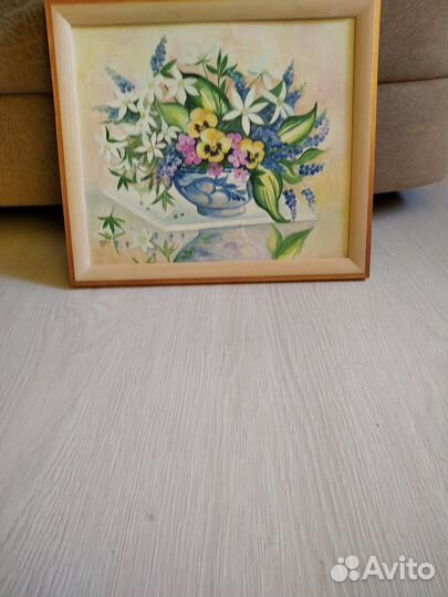 Картина акварель цветы