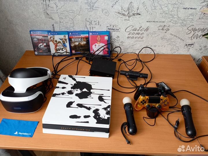 Sony ps4 pro 1tb+ Много Игр + vr шлем