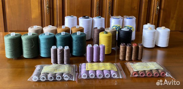 Нитки швейные 50/2, 40/2 профессиональная намотка