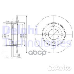 Диск торм. зад.245x10 4 отв. bg2517 Delphi