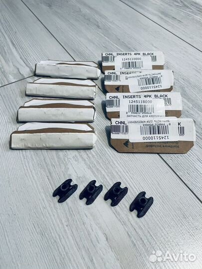 Диски, болты, бакли, стрепы, закладные Burton