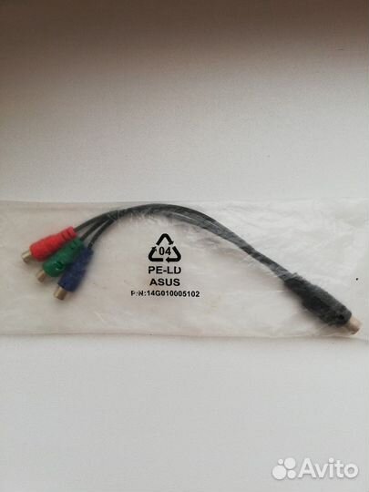 Переходник asus 7 PIN TV RCA-RGB VGA/svga D-SUB ou