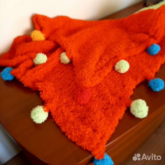 Плед детский вязаный ручная работа