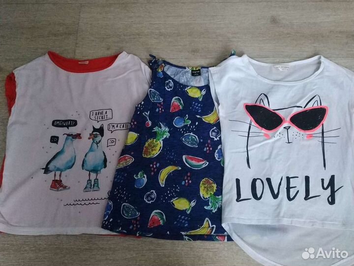 Вещи пакетом на девочку 140, 146, 152