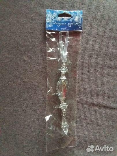 Елочные игрушки: зимняя ветка, петушок, прочее